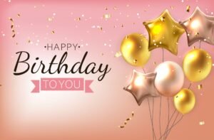 color-glossy-happy-birthday-balloons-banner-background-illustration-free-vector