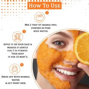 Benefits of orange peel powder for skin